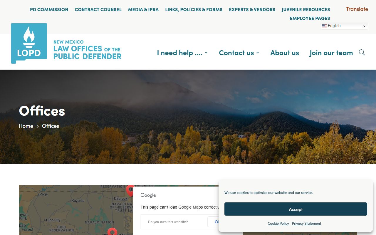 Sandoval County arrest records and court charges public defender offices