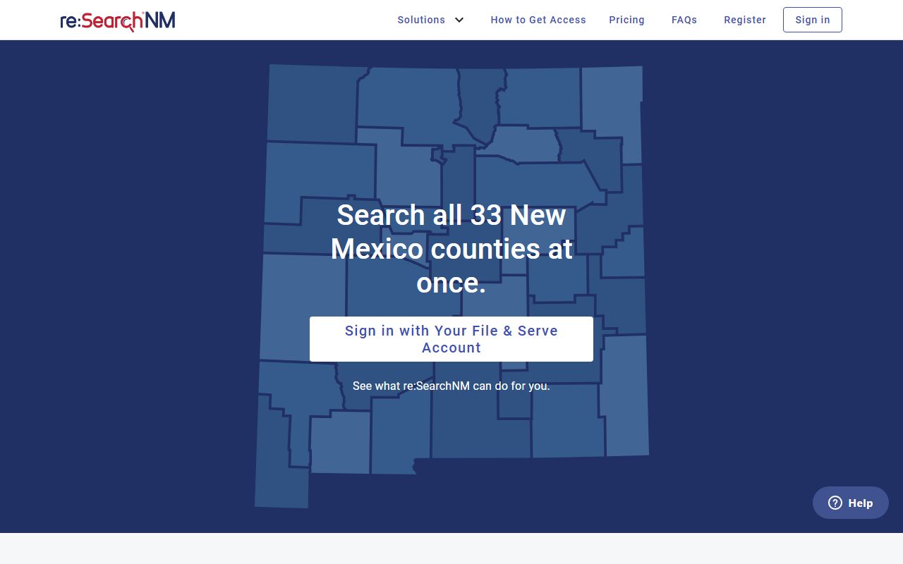 Sandoval County court records reSearchNM registered user portal