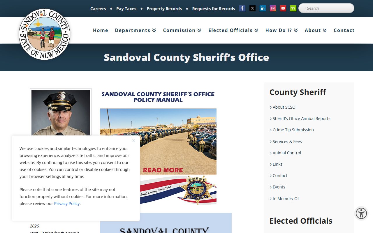 Sandoval County court records Sheriff's Office records channel